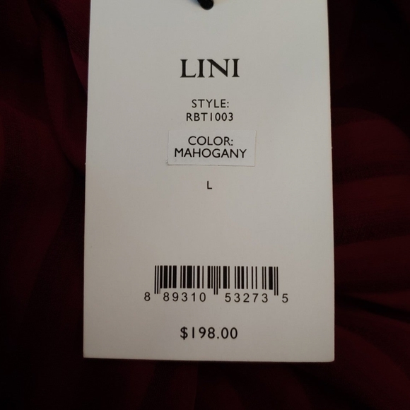 Lini beautiful blouse top women L $198 - Picture 3 of 3